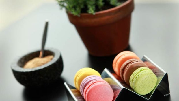 The lunch box macarons can be enjoyed in the cafe or the Heide grounds.