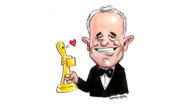 Favourite to win: Prime Minister Malcolm Turnbull