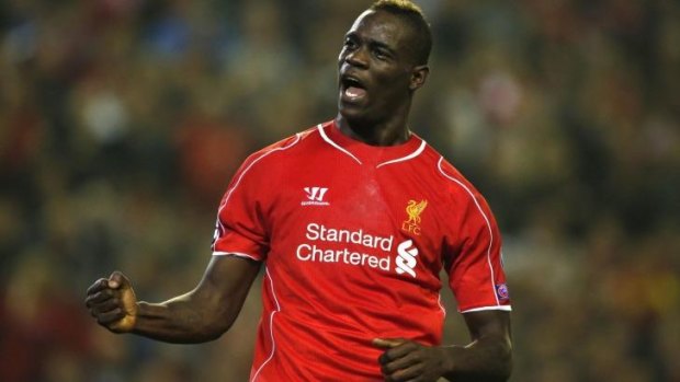 Super Mario: enigmatic striker Mario Balotelli scored his first goal in Liverpool's famous red to help the 2005 champions to a 2-1 win.