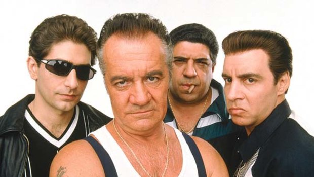 Tough guys ... Tony Soprano's crew from the hit TV series "The Sopranos."