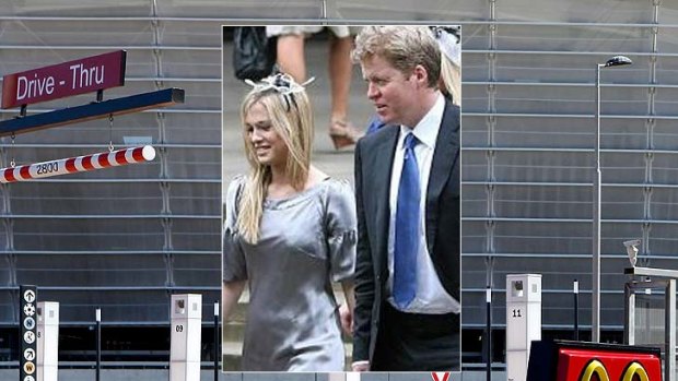The place in Cape Town where the alleged incident happened and, inset, Lady Amelia Spencer with her father, Earl Spencer.