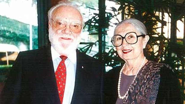Victor and Loti Smorgon, pictured at the National Gallery of Victoria about a year ago.