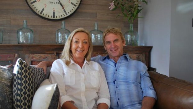 Carole Bramston, with husband Russell, has a cafe dream.