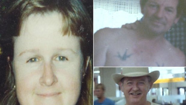 Cold case ... the 1991 alleged murder of Penny Hill, above left, remains unsolved, but police believe Robert Cooper, top right, and Lee Thompson, bottom right, may be able to help with information.
