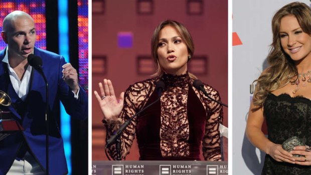 Pitbull, Jennifer Lopez and Brazilian singer Claudia Leitte.