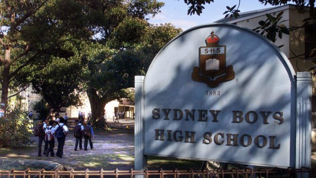 Selective: Sydney Boys High School is one of several inner-city schools in Sydney.