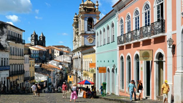 The old town of Salvador de Bahia.