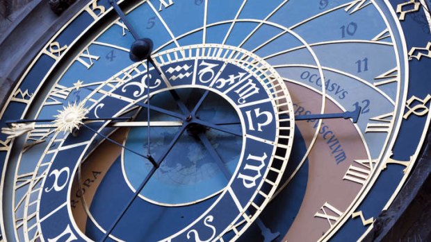 The astronomical clock at Prague Town Hall.