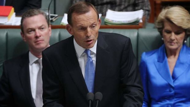 Opposition Leader Tony Abbott said the Gillard government would never achieve a surplus in his budget reply speech.