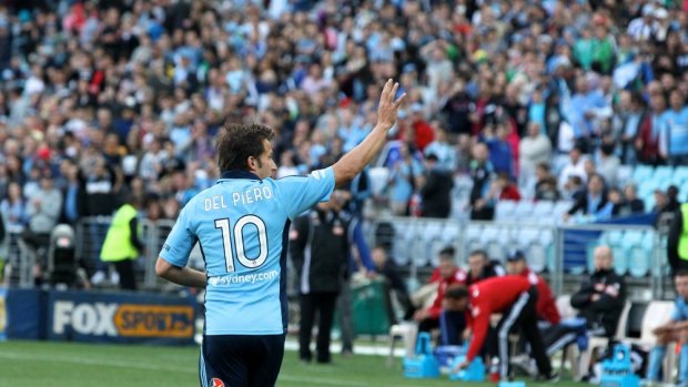 Waving goodbye: Marquees like Alessandro Del Piero might be a memory for Sydney FC. 