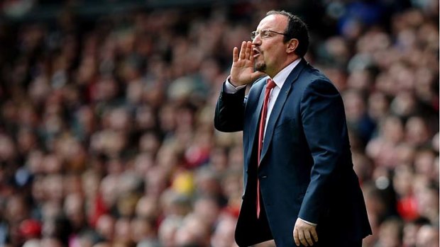 Upbeat &#8230; Rafa Benitez is in charge until the season ends.