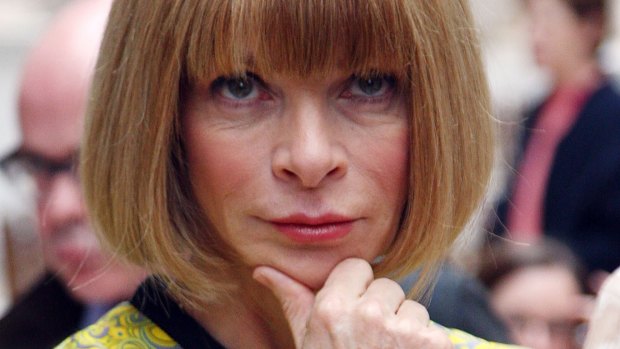 Anna Wintour shows why she's the queen of fashion at Céline PFW