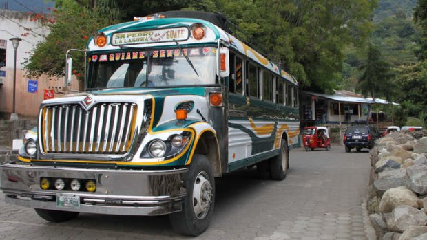 Taking it slowly: Guatemala's buses are about the spectacle, not the speed.