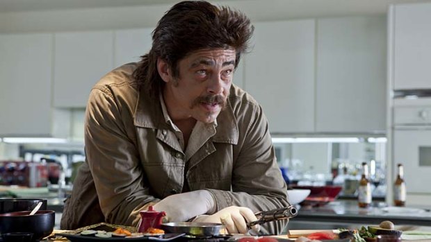 ''I knew there was going to be an angle there'' &#8230; Benicio del Toro, says Oliver Stone's <i>Savages</i>, above, is deeper than just a drug cartel movie.