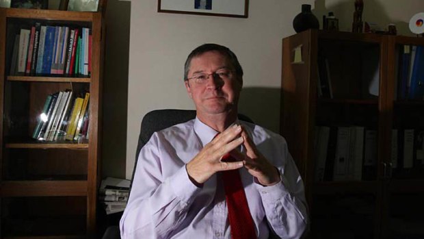 NSW Attorney-General Greg Smith pictured in his electoral office.