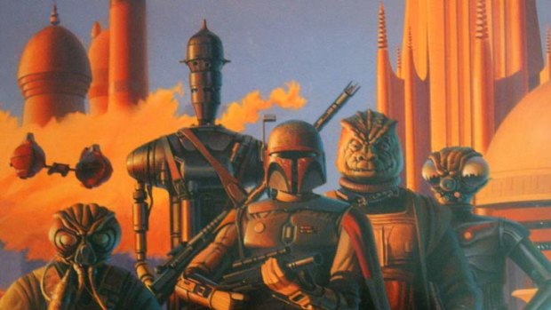 Ralph McQuarrie's images for Bounty Hunters in Bespin