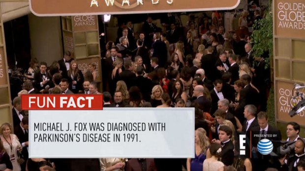 Online upset ... E! apologises for running this 'fun fact' about Michael J. Fox's illness.