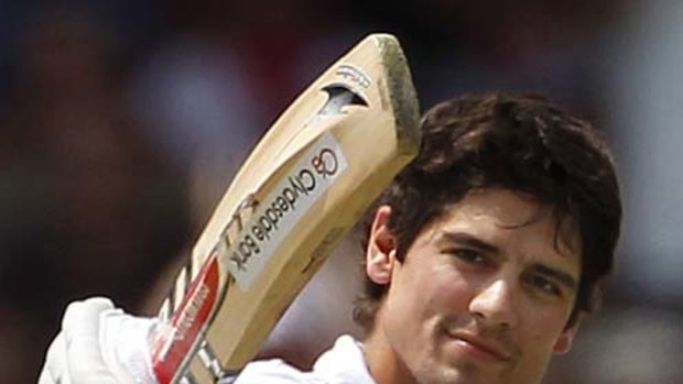 Alastair Cook marks another century.