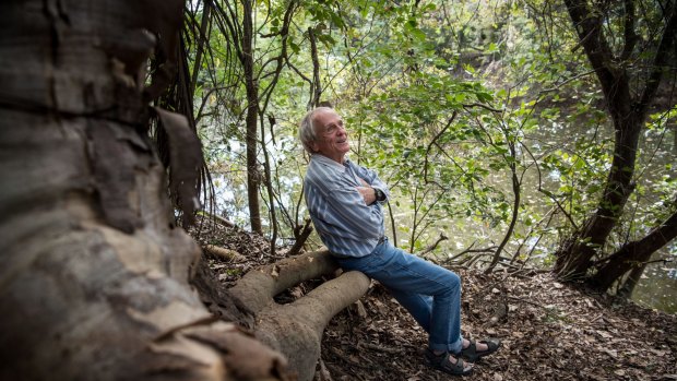 Dr Charlie Veron at favourite spot at home near Townsville.