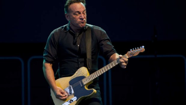 Bruce Springsteen played at Hanging Rock, Victoria, in March.