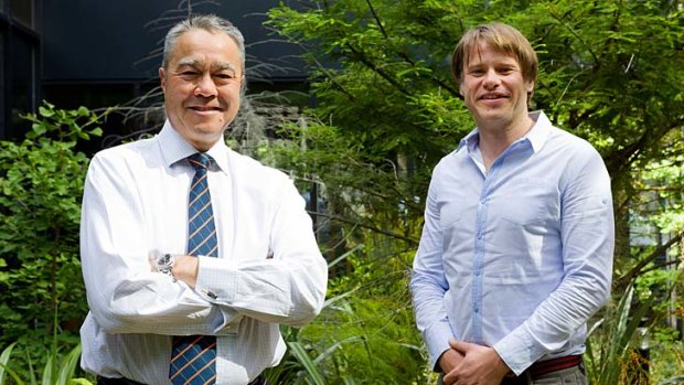 New non-executive director Trevor O'Hoy (left) and Swisse chief Radek Sali.
