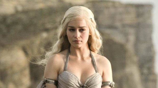 Emilia Clarke as Daenerys in <i>Game of Thrones</i>.