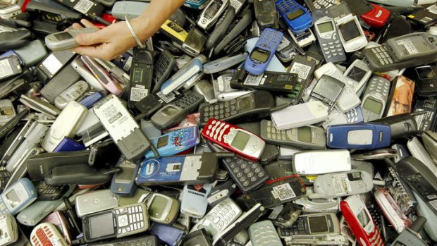 Wake-up call: Millions of mobile phones are being discarded in Australia each year, but many could be redistributed to developing nations.