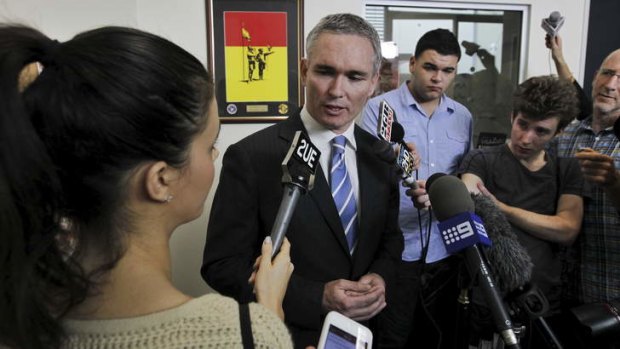Craig Thomson MP addresses the media after leaving the Labor party and becoming an independent.
