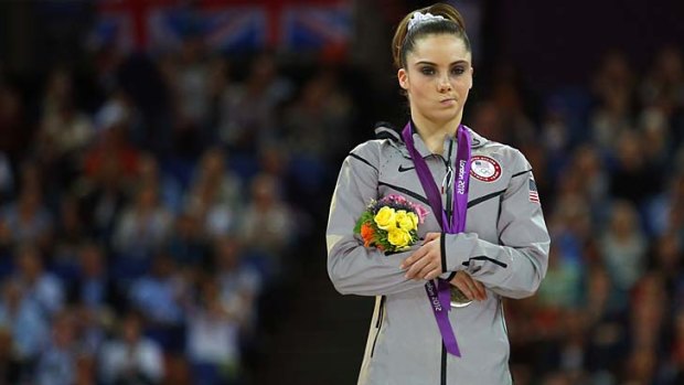 Disappointed ... McKayla Maroney.