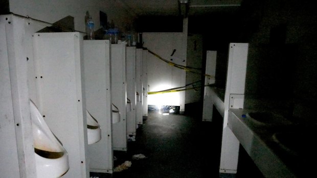 A supplied undated image obtained on November 24, 2017 of toilets with no running water at the former Manus Island detention centre.  