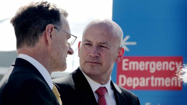 "Lives are going to continue to be ruined, our emergency departments are going to be zoos, and our streets will not be safe": Labor Health Spokesman Andrew McDonald, pictured with opposition leader John Robertson.