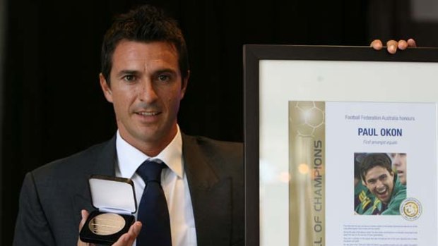 Paul Okon following his induction into the Hall of Champions in 2009.