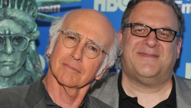 Comedy capers: Larry David and Jeff Garlin. 