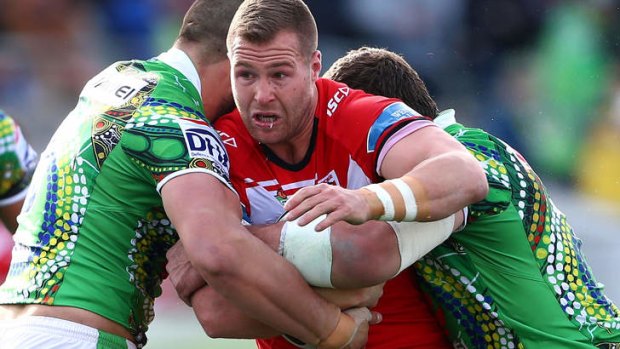 Trent Merrin won't let a sore shoulder get in the way of a maiden Test jumper.