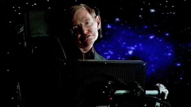 Star man ... Hawking has conquered space and his disability.