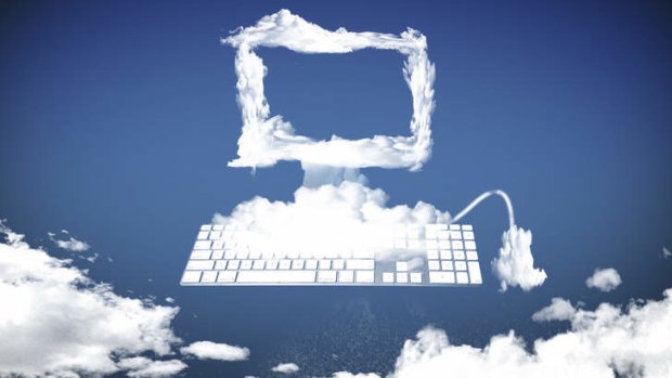 Cloud Computing . Illustration Karl Hilzinger .colour cartoon / illo / illustration / toon / artwork