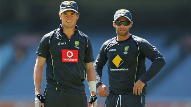 "There's opportunities certainly  ... for a lot of players in the side to push for a claim on that India tour" ... Australian captain George Bailey, left.