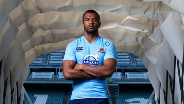 Ready to go: Kurtley Beale makes his comeback for the Waratahs on Sunday.