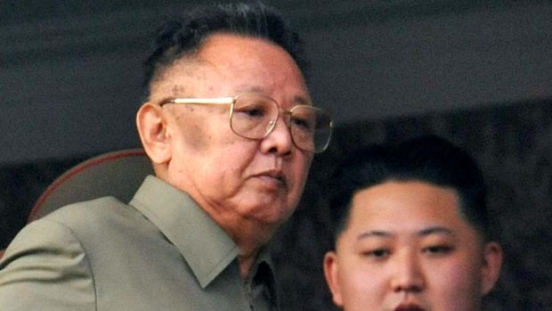 Kim Jong-il and his son Kim Jong-un.