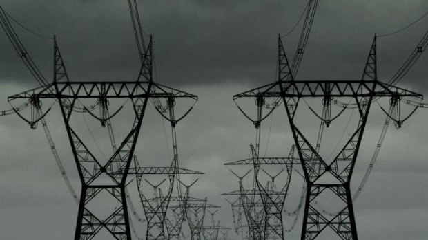 High voltage electricity transmission lines.