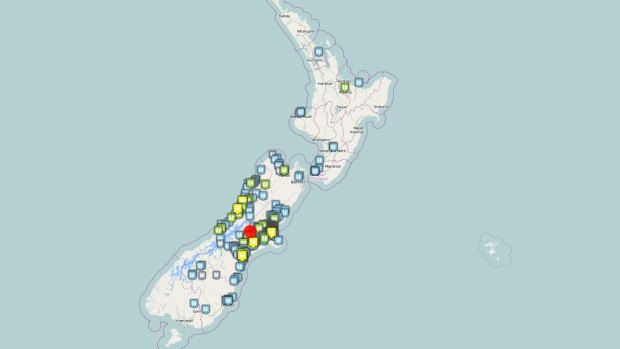 Thousands have recorded "felt reports" after a magnitude 6.4 earthquake, 35km from Methven.