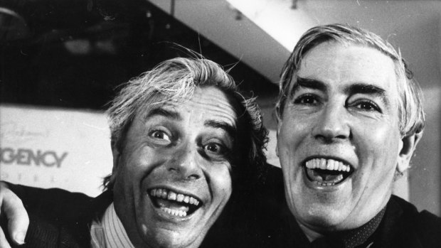 Comedy legends Sir Les Patterson (Barry Humphries) and comedian and actor Peter Cook launched the first festival.