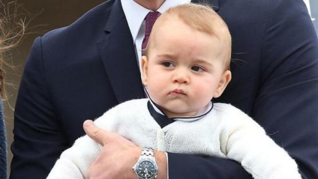 Suitably unimpressed: Prince George.