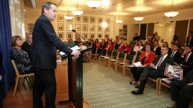 Opposition Leader Bill Shorten addresses Labor caucus: Labor ruled out supporting the turning back of asylum seeker boats.