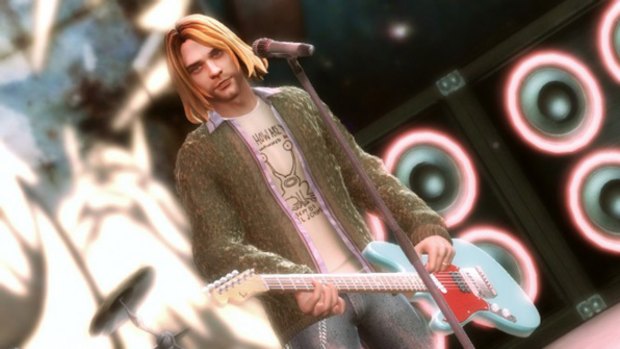 Kurt Cobain in Guitar Hero 5.