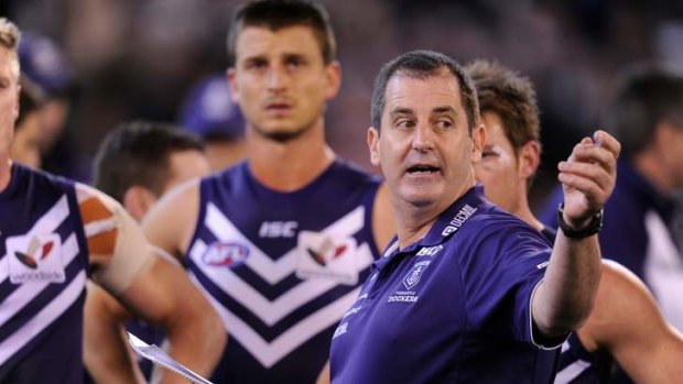 Hard but fair: Ross Lyon has brought about a new culture at the Dockers.