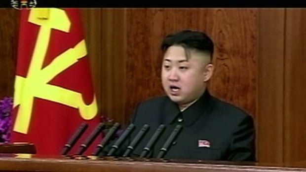 Speech ... North Korean leader Kim Jong-un.