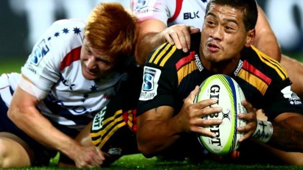Augustine Pulu of the Chiefs is one of three halfbacks in the All Blacks squad.