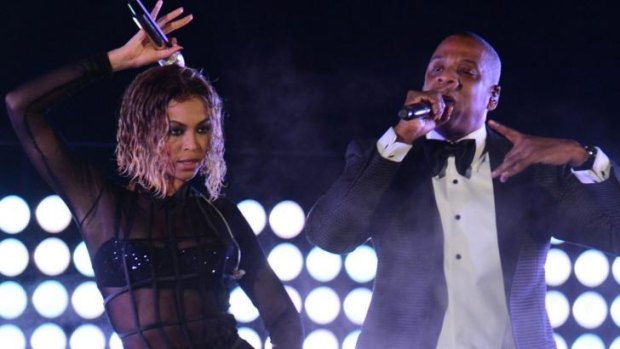 Nominees for Best Collaboration: Beyonce and Jay Z.