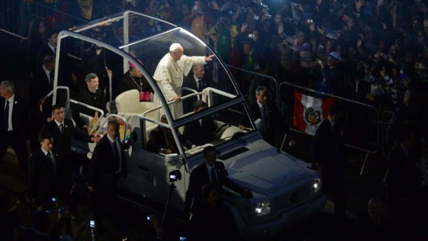 Swapped his hog for the Popemobile: Pope Francis also likes to take a bus.